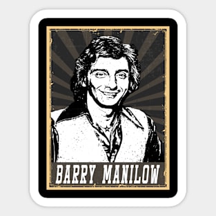 80s Style Barry Manilow Sticker